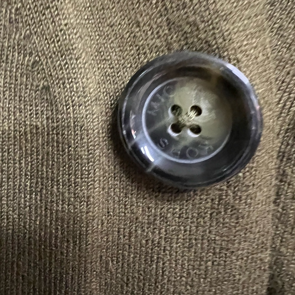 Michael Kors Olive Green Cardigan Sweater - Picture 6 of 14